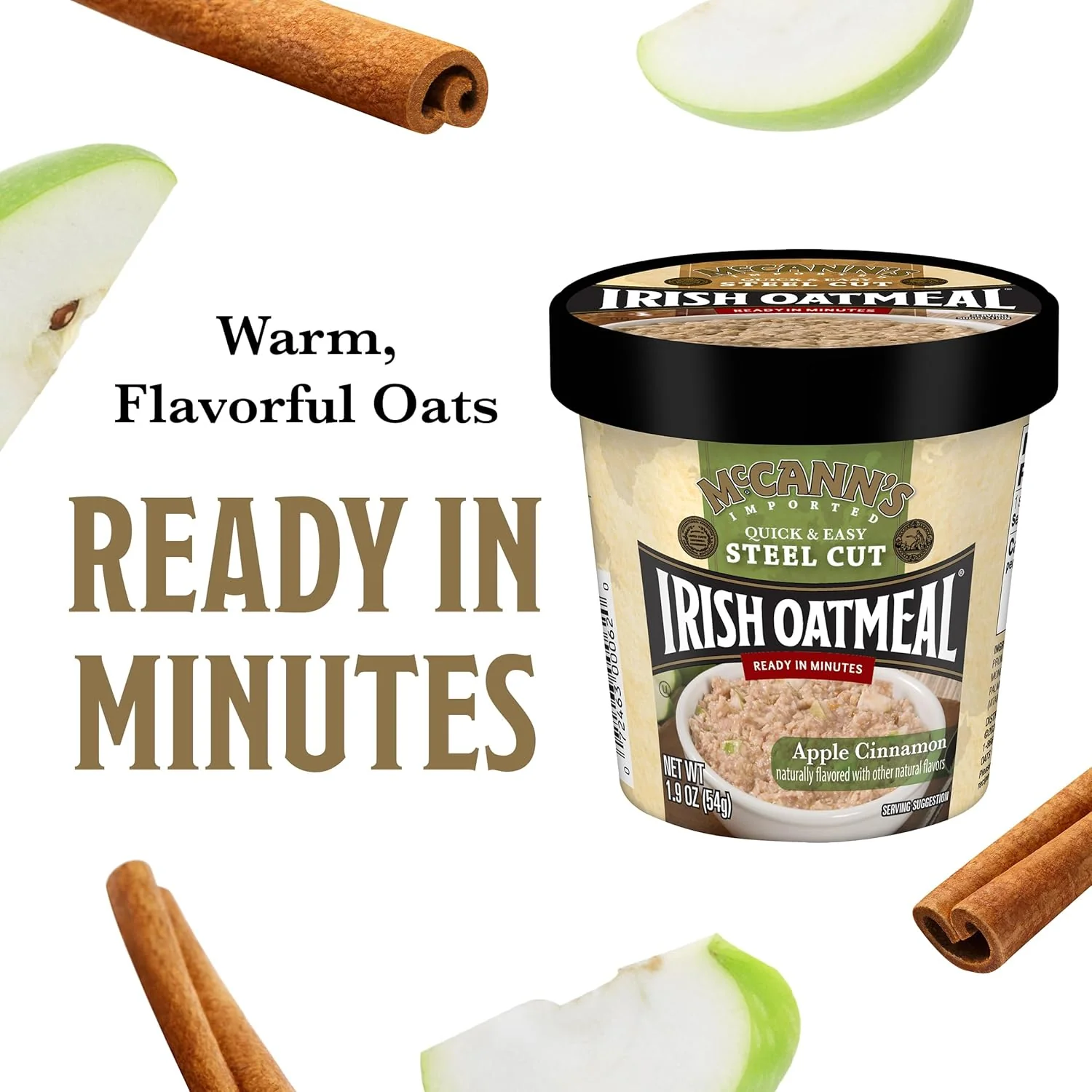 Instant Oatmeal Cup - Apple Cinnamon (12 Pack) - Image 4