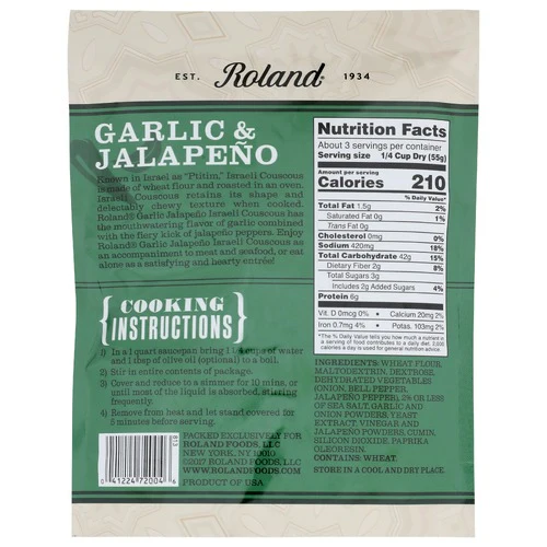 Israeli Couscous - Garlic and Jalapeno - Image 3