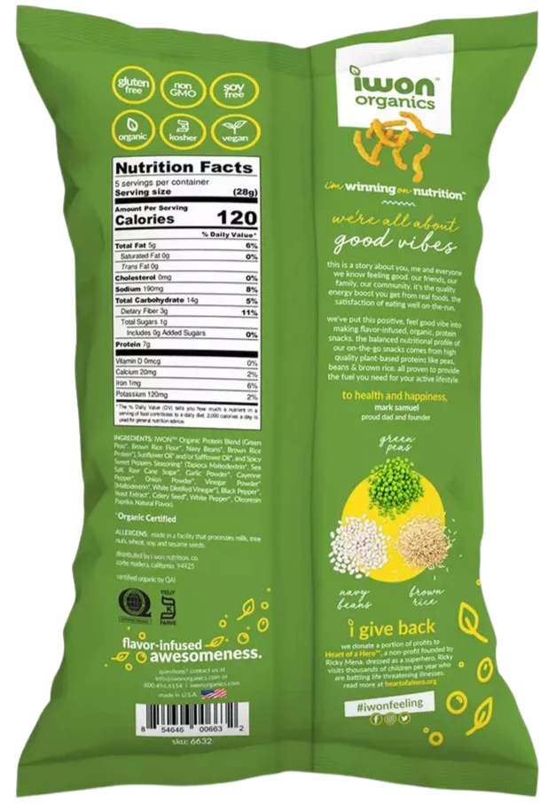 Organic Spicy Sweet Pepper Protein Stix - Image 2