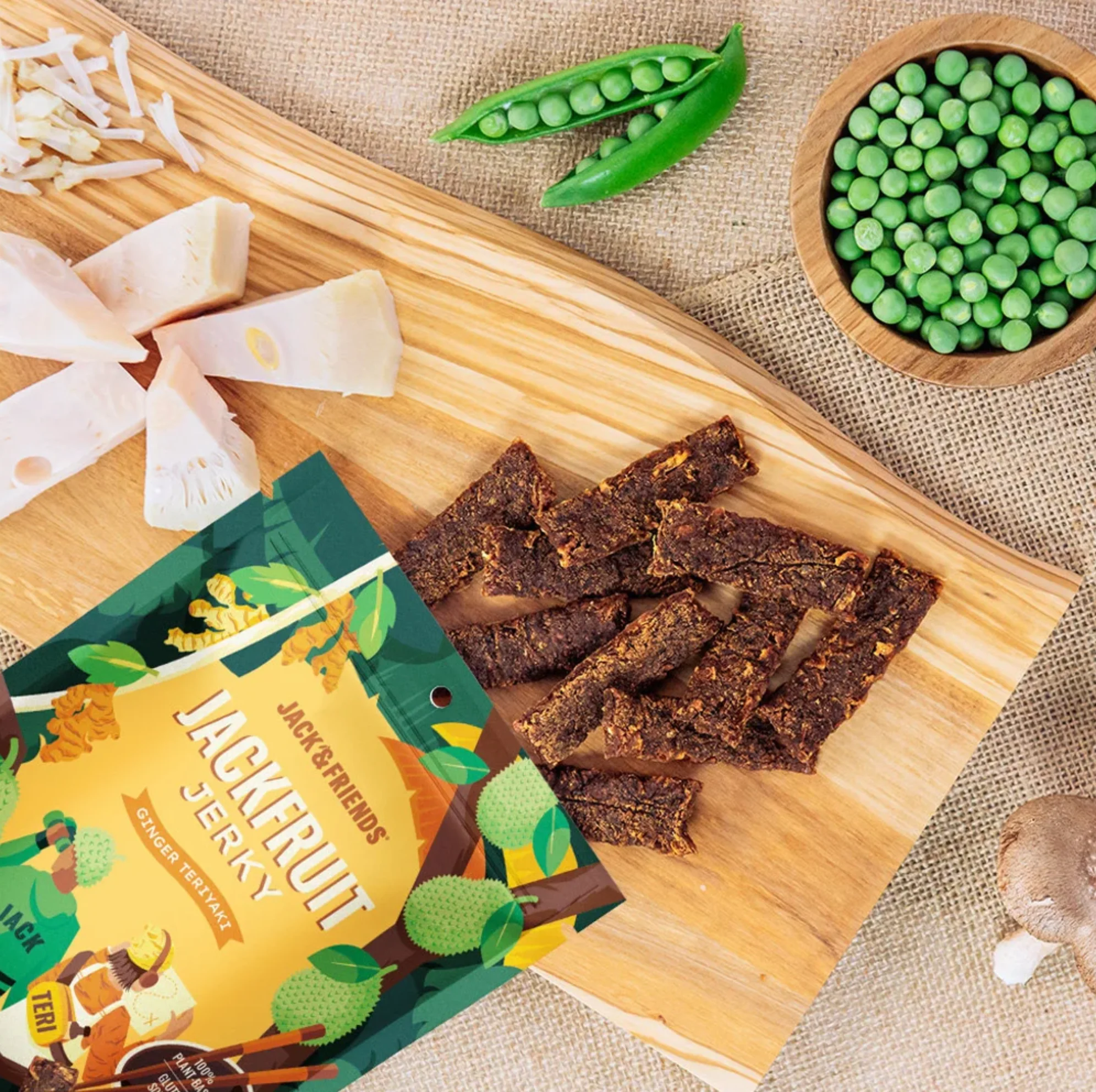 Jack & Teri Jackfruit Ginger Teriyaki Jerky - Image 2