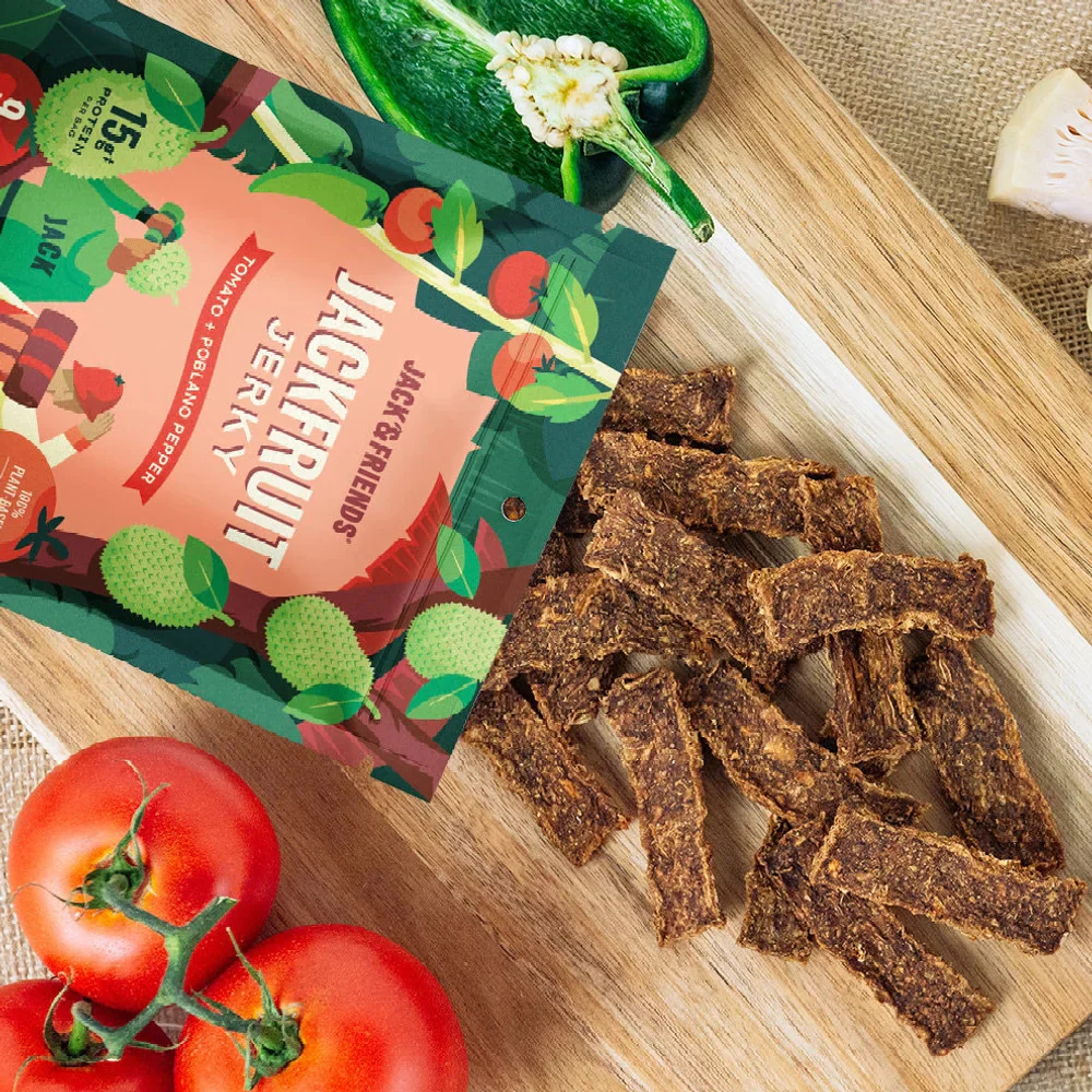 Jackfruit Jerky - Tomato & Poblano Peppers - Image 2