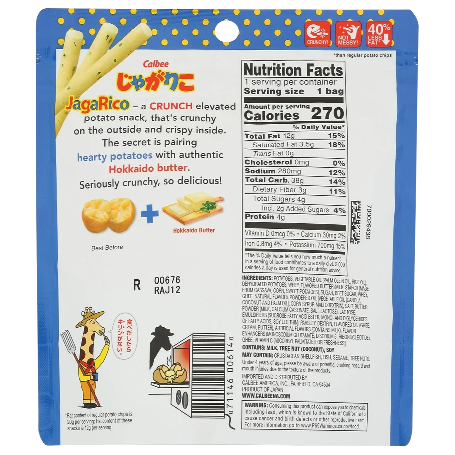 Jagarico Hokkaido Butter Chips - Image 2