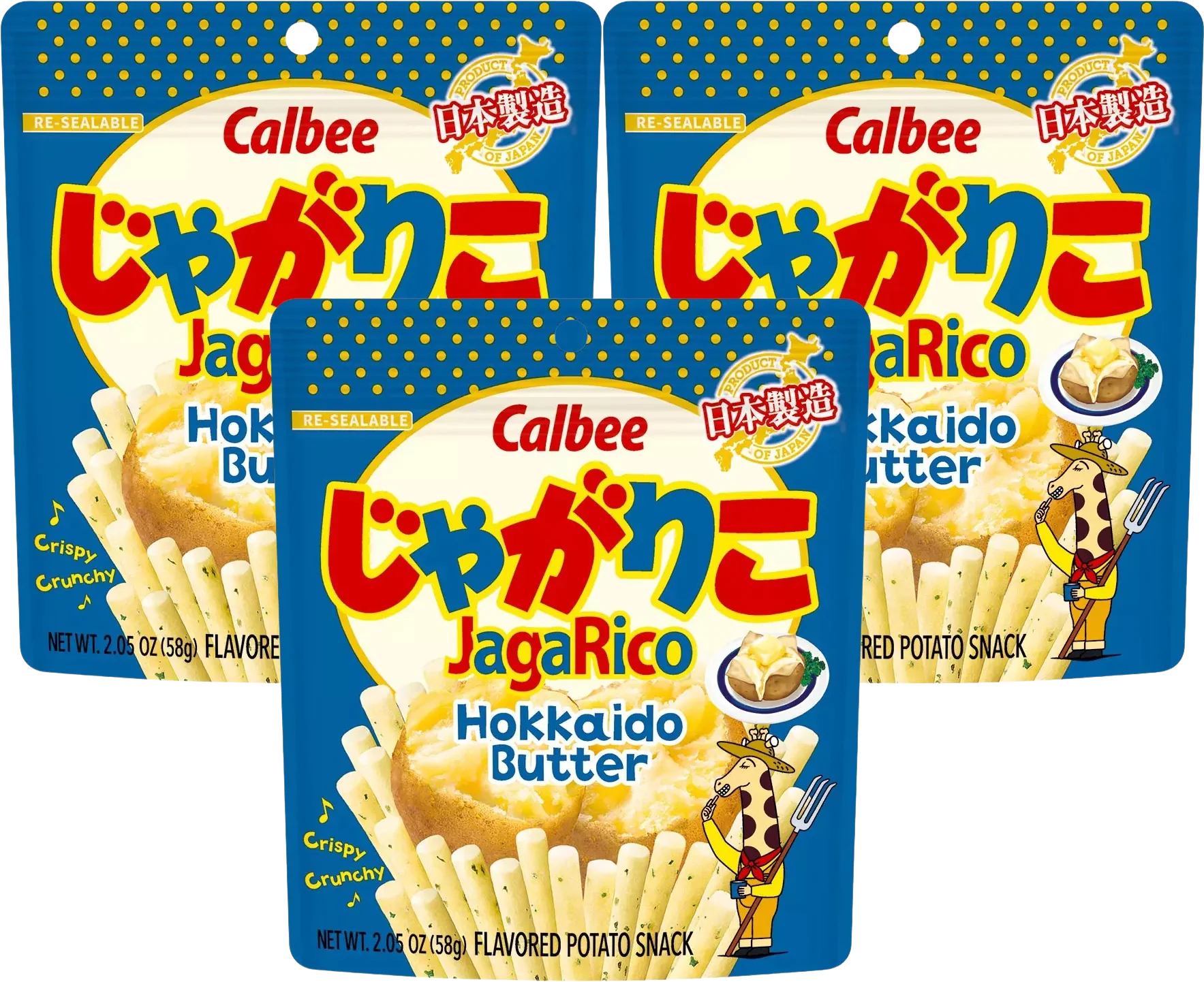Jagarico Hokkaido Butter Potato Snack (3 Pack)
