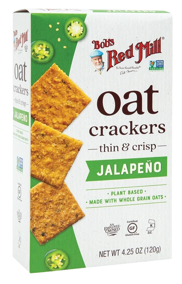 Jalapeno Oat Crackers