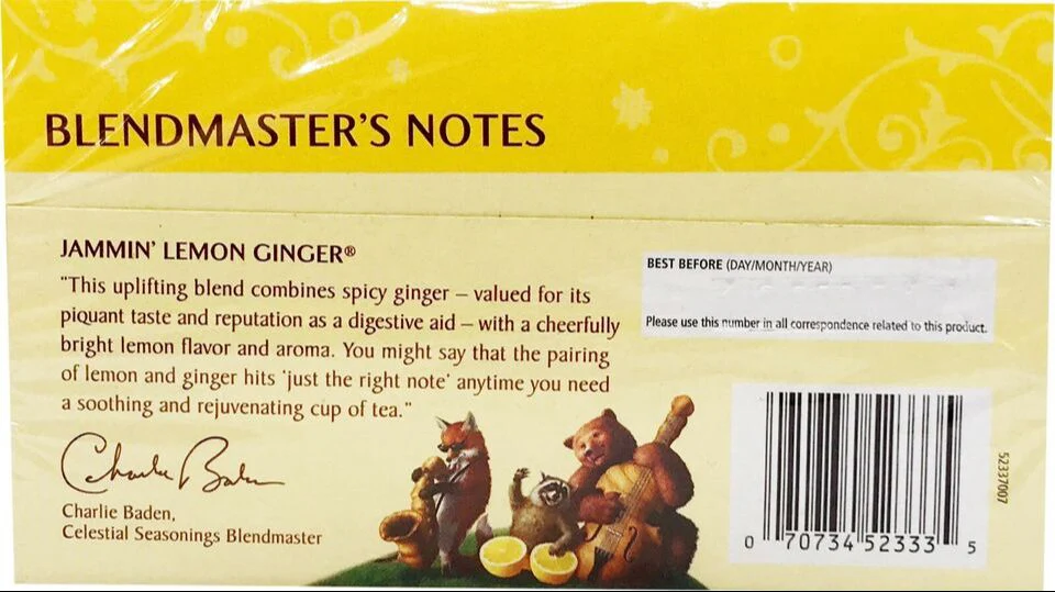 Jammin' Lemon Ginger Herbal Tea - Image 2