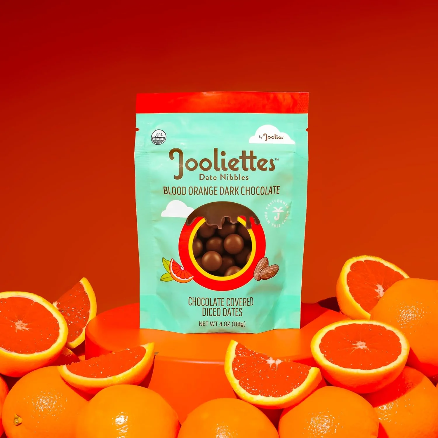 Jooliettes- Blood Orange Dark Chocolate Date Nibbles - Image 2