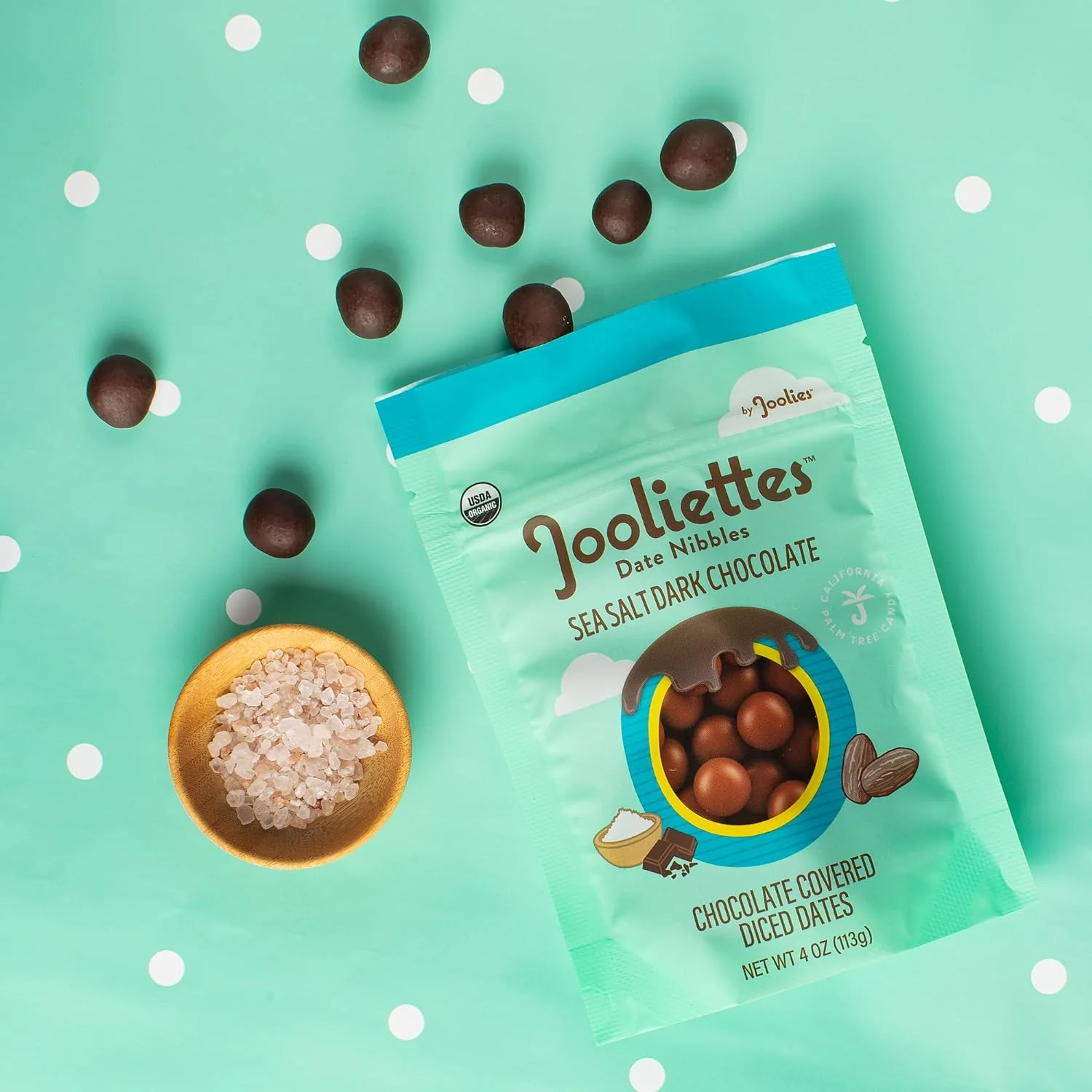 Jooliettes- Sea Salt Dark Chocolate Date Nibbles - Image 2