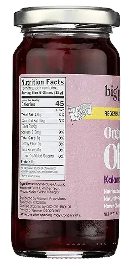 Regenerative Organic Kalamata Pitted Olives - Image 3