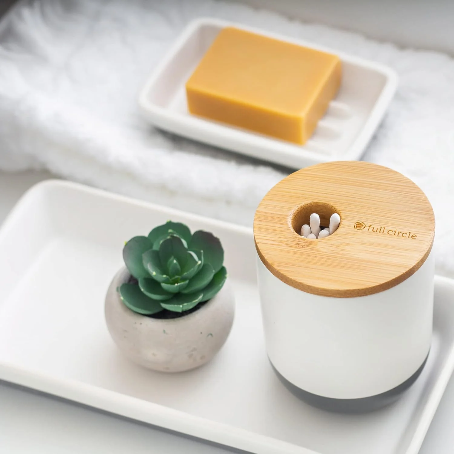 Keep Tray Love Ceramic Organiser Rectangle Storage - White - Image 4