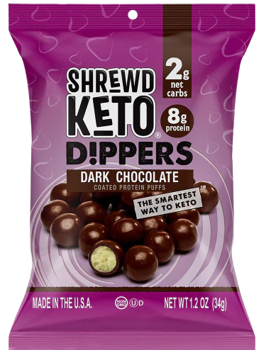Keto Dark Chocolate Protein Crisp Dippers