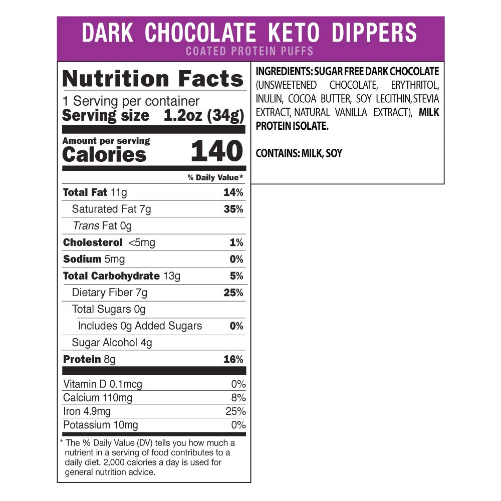 Keto Dark Chocolate Protein Crisp Dippers - Image 3