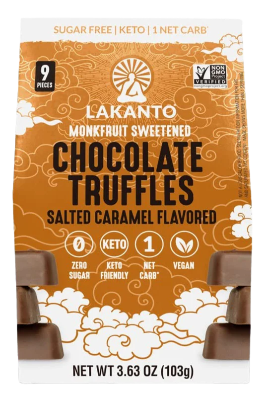 Keto Sugar-Free Chocolate Truffles Salted Caramel
