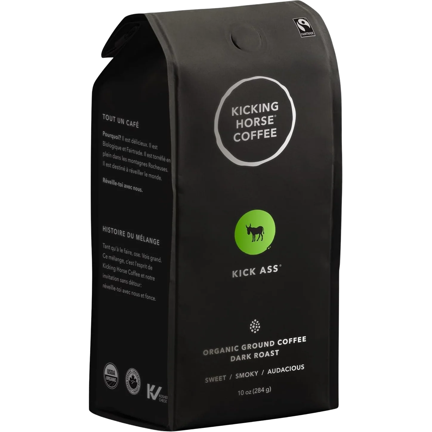 Organic Kick Ass Dark Roast Ground Coffee
