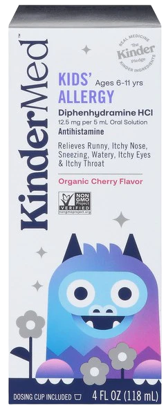 Kids' Allergy Liquid Medicine - Organic Cherry Flavor