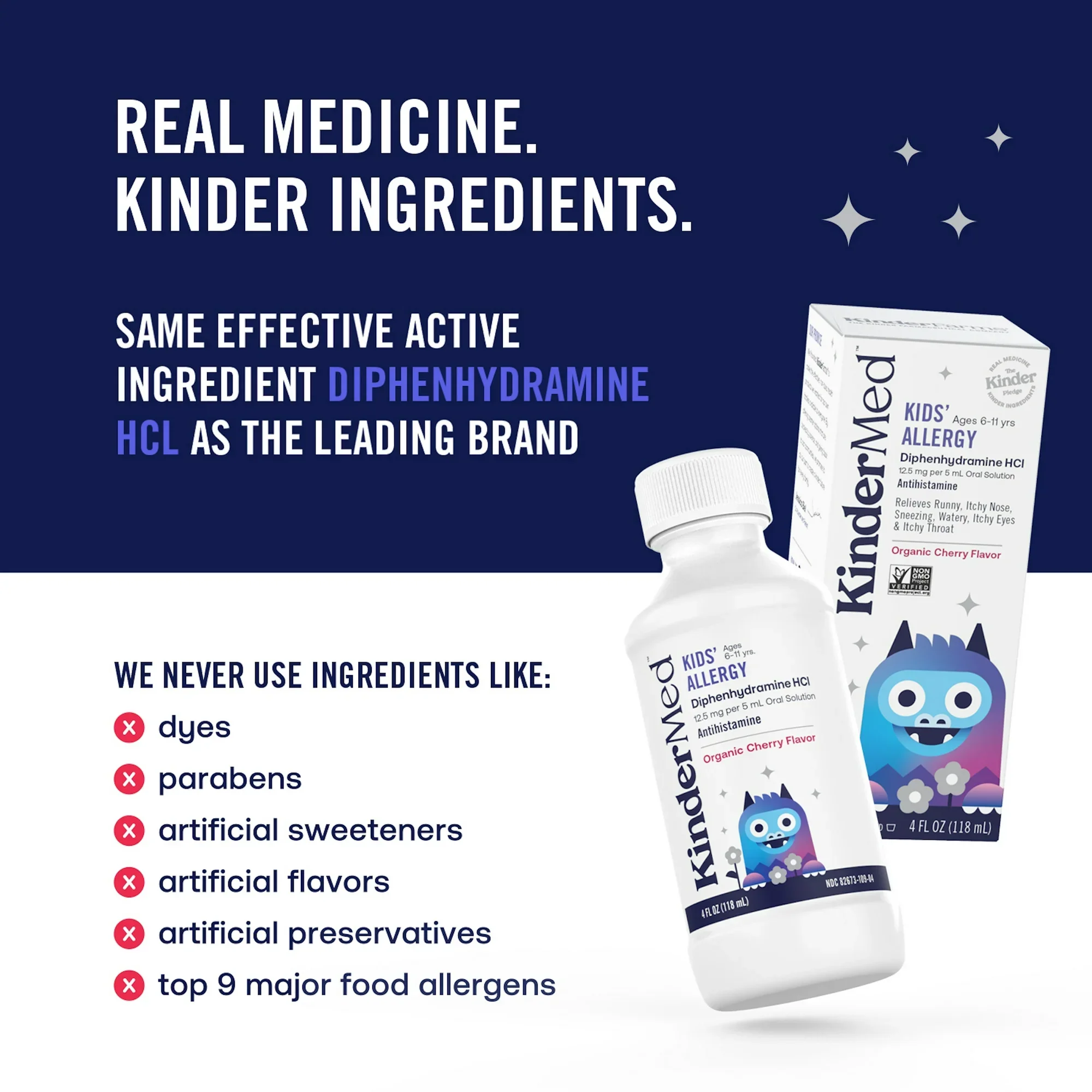 Kids' Allergy Liquid Medicine - Organic Cherry Flavor - Image 4