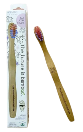 Kids Unicorn Bamboo Toothbrush