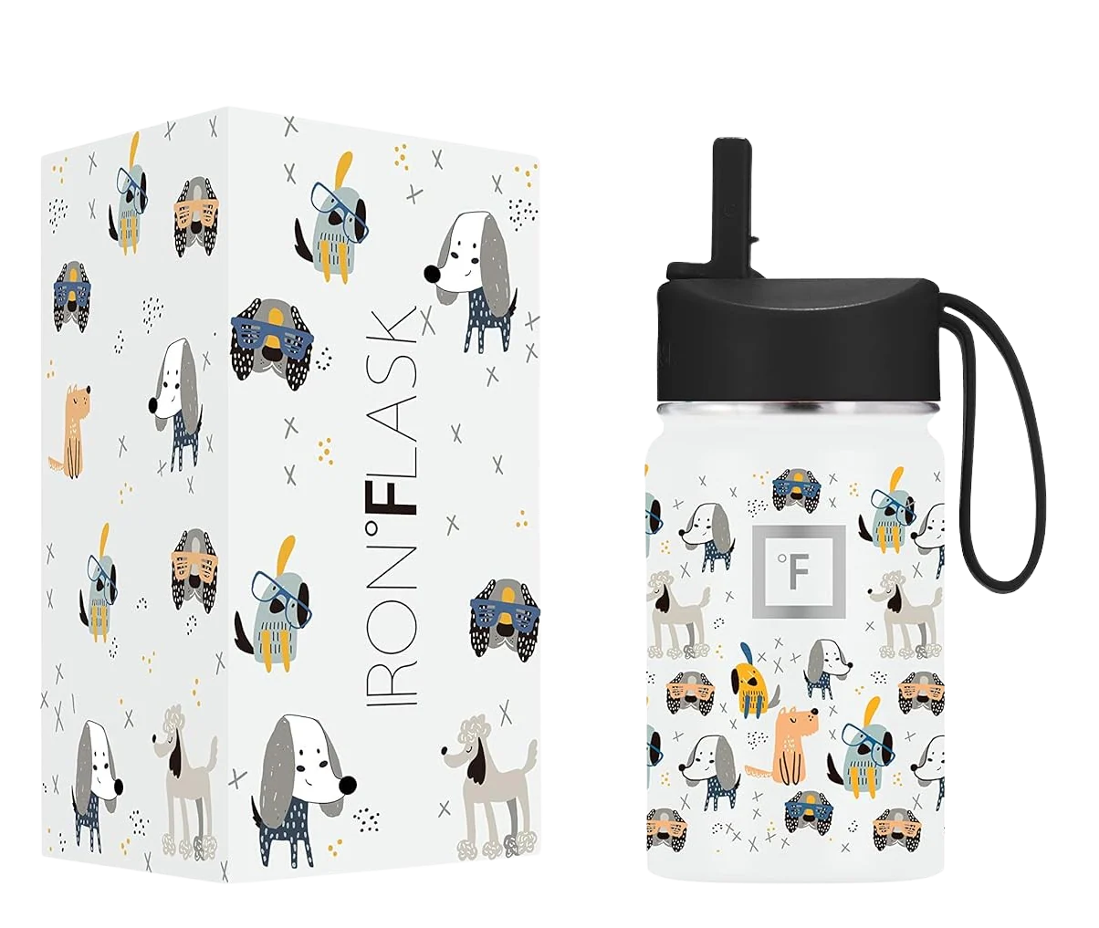 Kids Water Bottle - Puppy Land, 10oz
