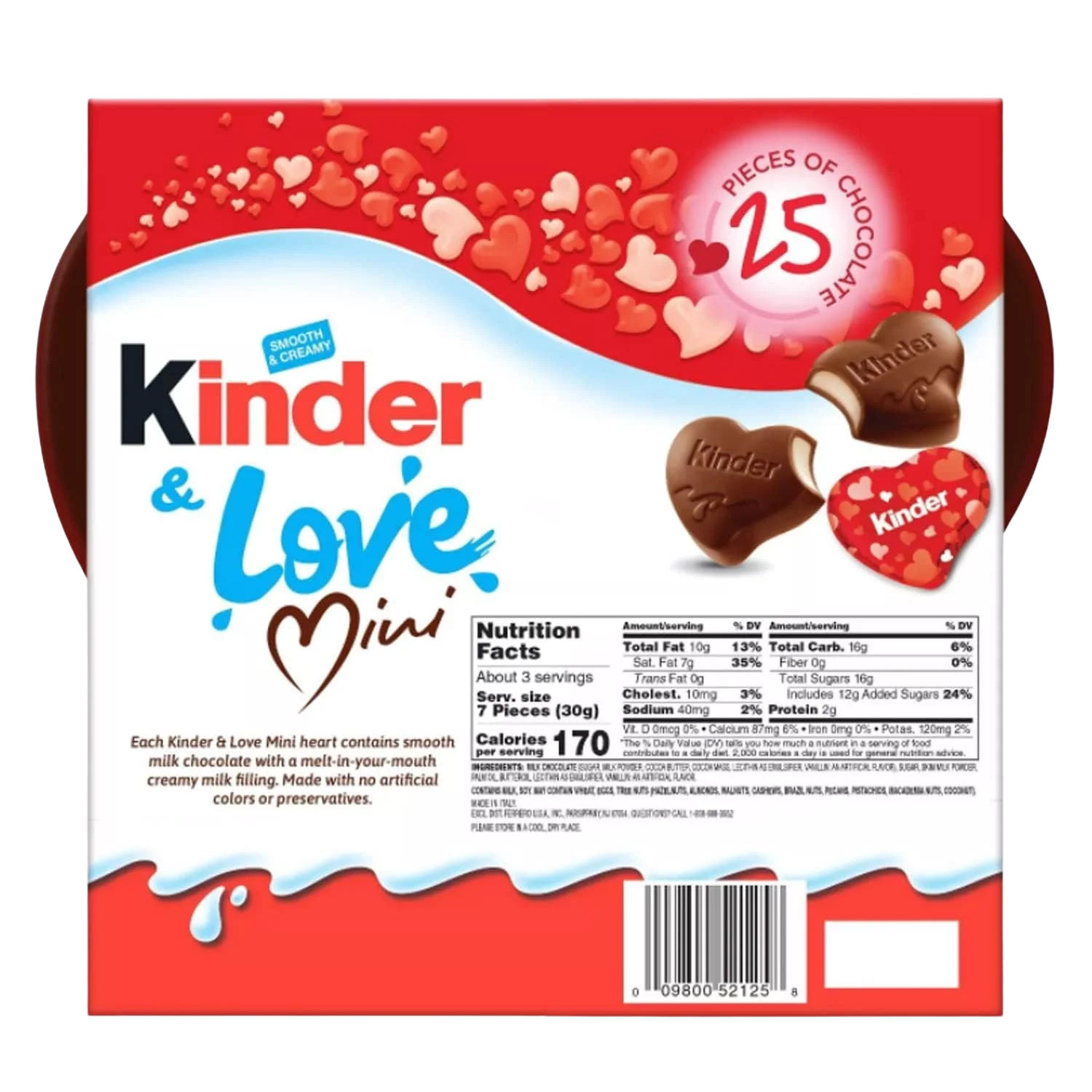 Kinder & Love Gift Box - Mini Chocolate Hearts - Image 3