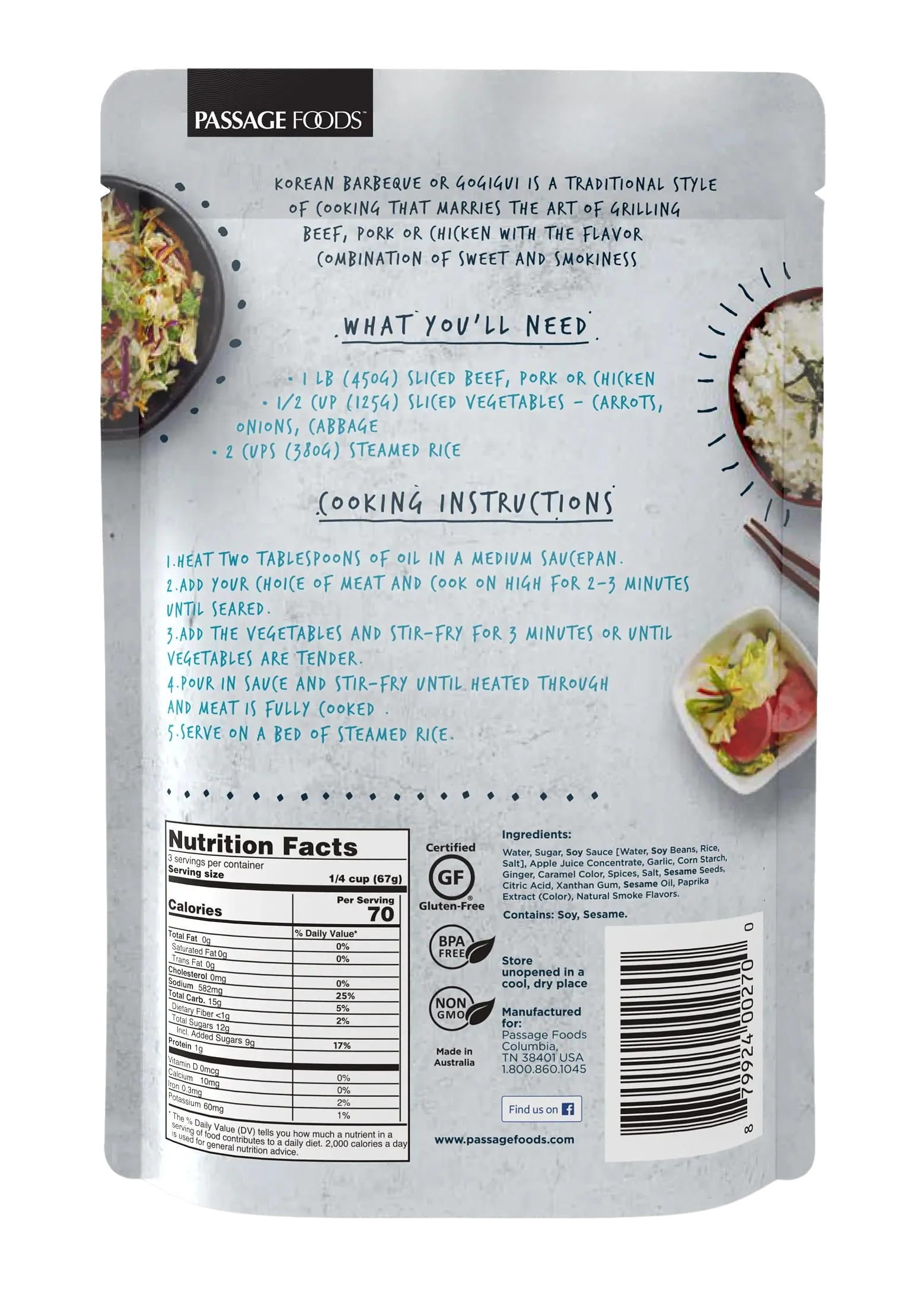 Korean BBQ Stir-Fry Sauce (6 Pack) - Image 3
