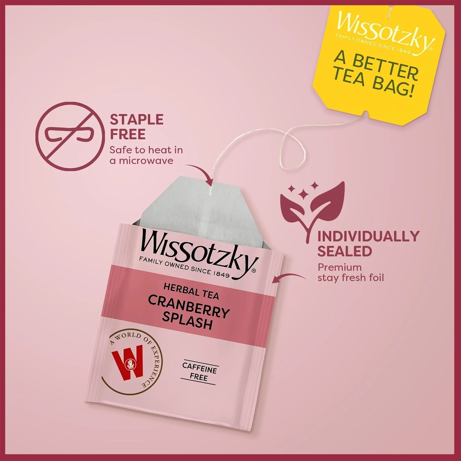 Kosher Cranberry Splash Tea Bags (20 CT) - Image 4