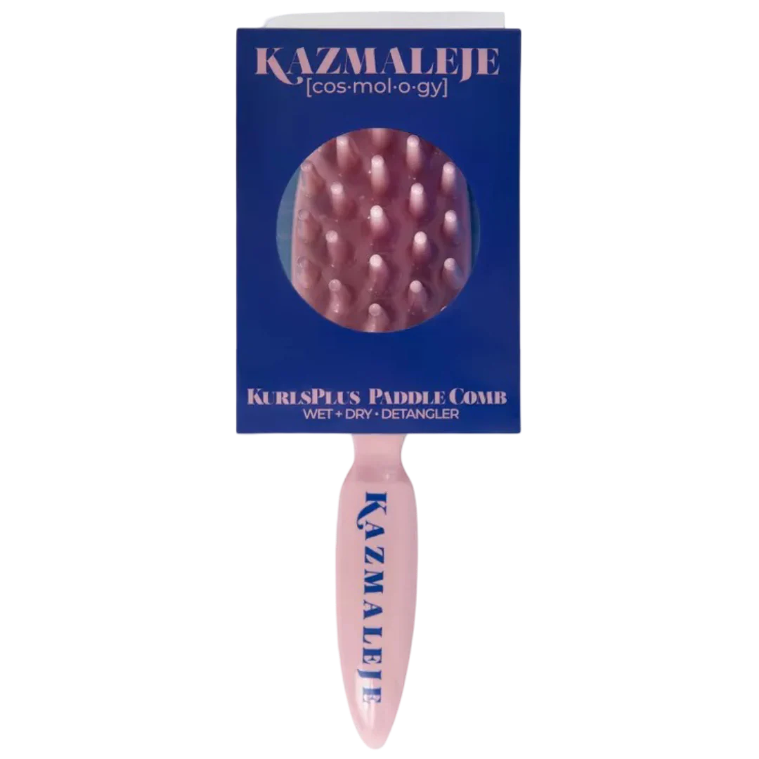KurlsPlus Paddle Hair Comb - Pink - Image 4