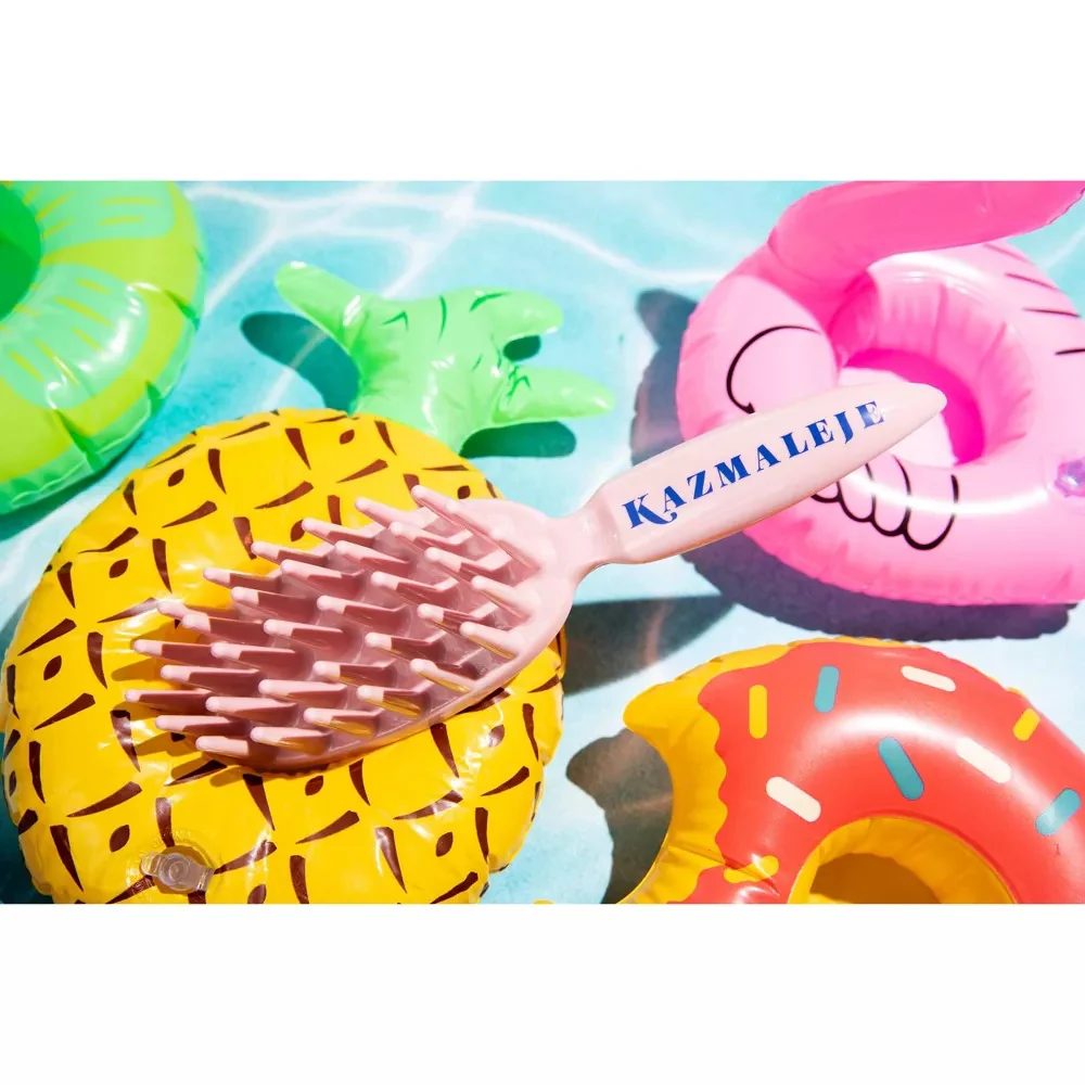 KurlsPlus Paddle Hair Comb - Pink - Image 6