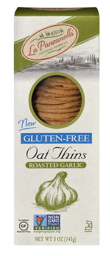 Gluten Free Oat Thins-Roasted Garlic