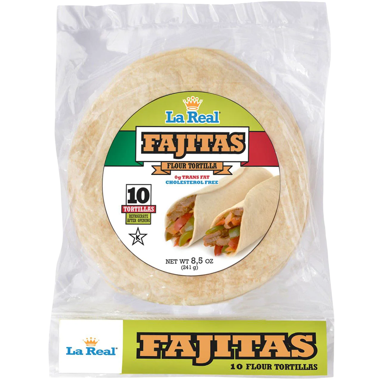 8 Inch Flour Tortillas Fajita Size (10 CT)
