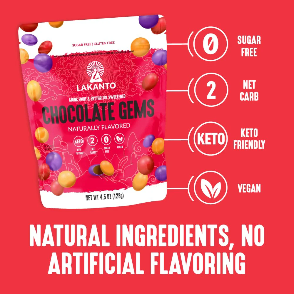 Lakanto Chocolate Gems - Image 4
