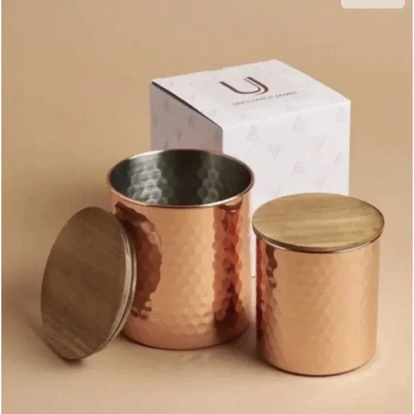 Large Copper Canisters (Set of 2) - Image 2