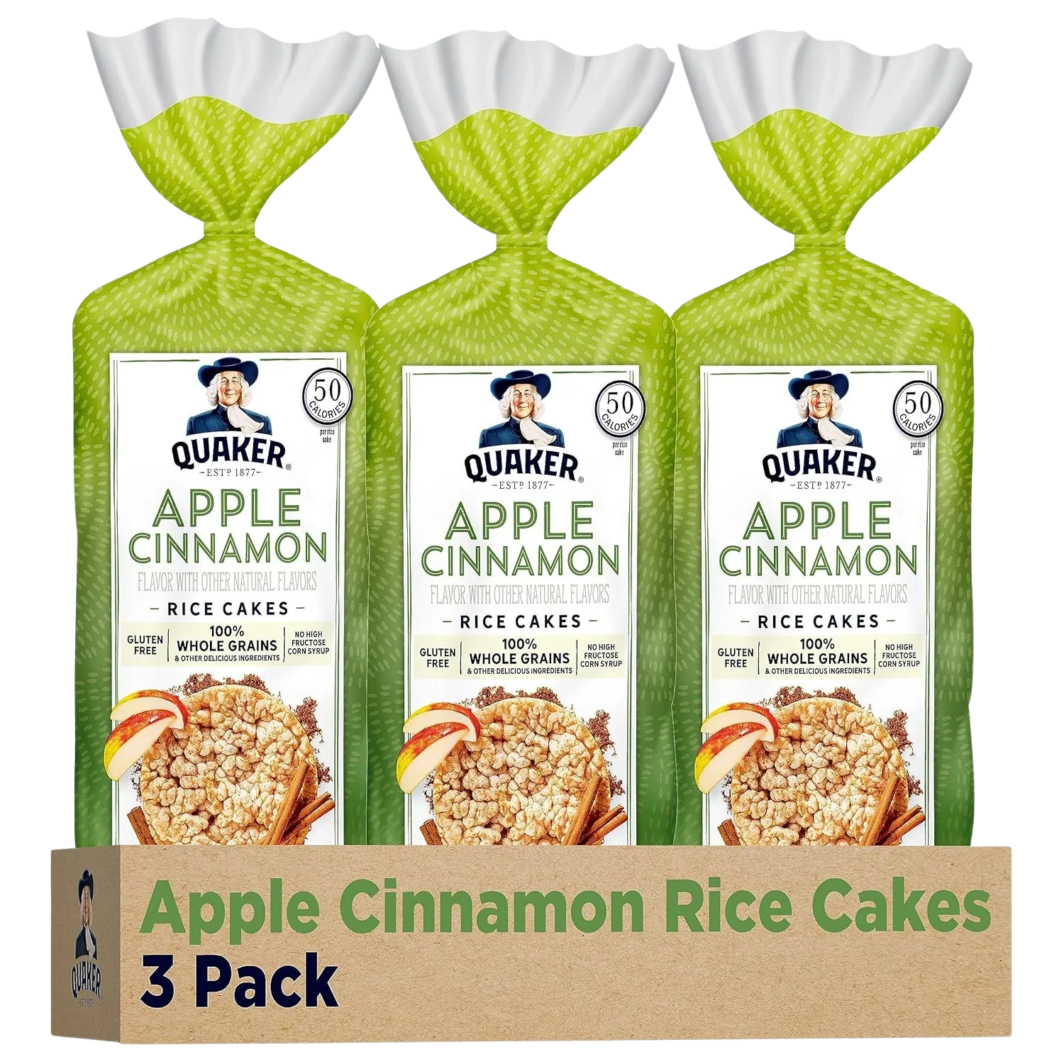 Large Rice Cakes - Apple Cinnamon (3 Pack)