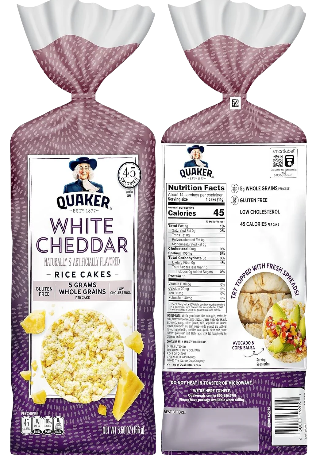 Large Rice Cakes - White Cheddar (3 Pack) - Image 2