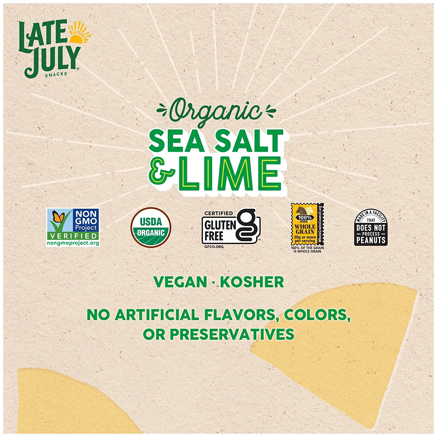 Tortilla Sea Salt Lime Chips - Image 3