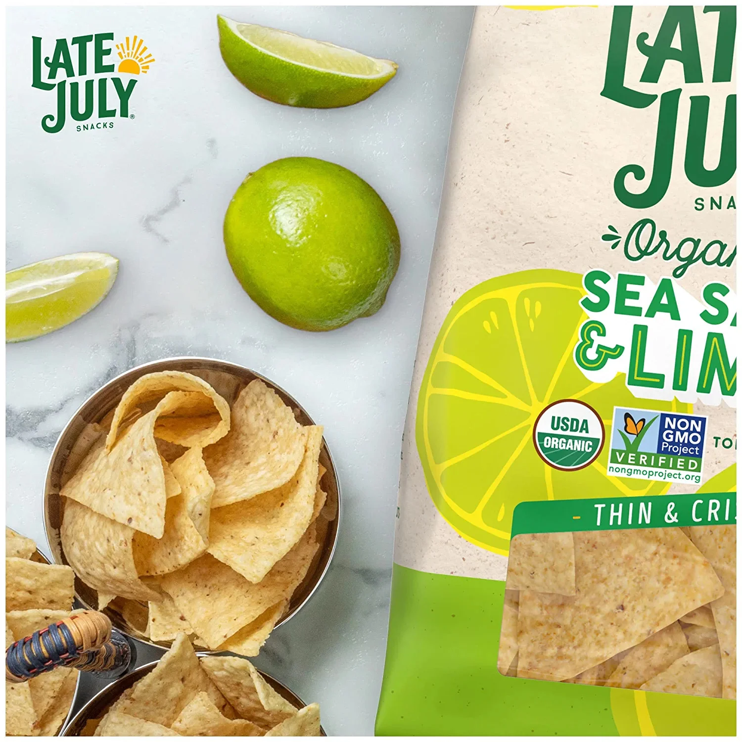 Tortilla Sea Salt Lime Chips - Image 4