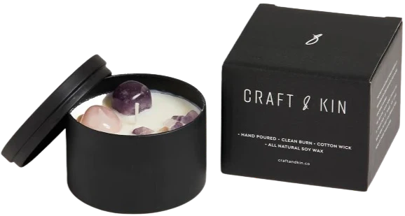 Lavender & Sage - Crystal Candles