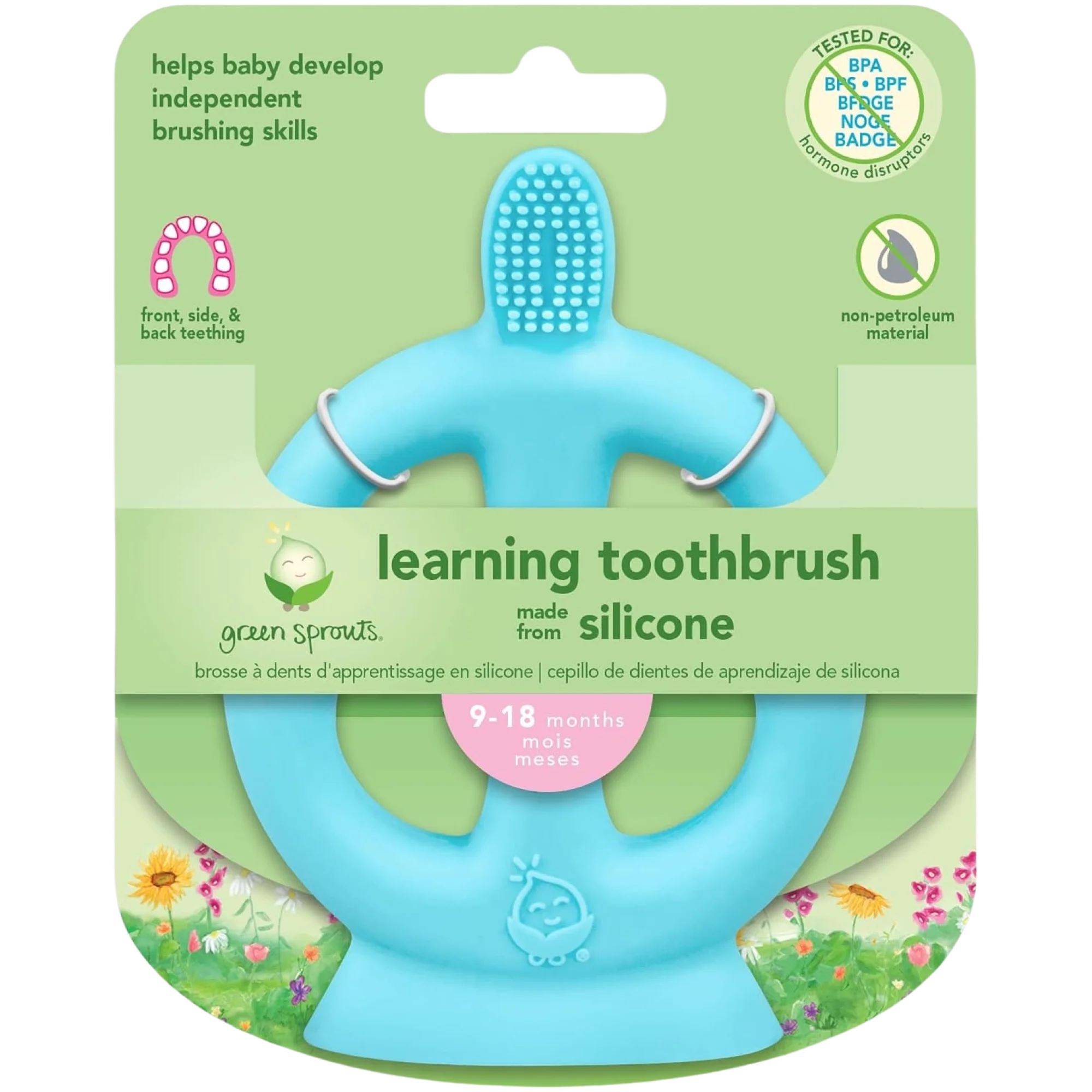 Learning Toothbrush - Aqua - 9-18 Months