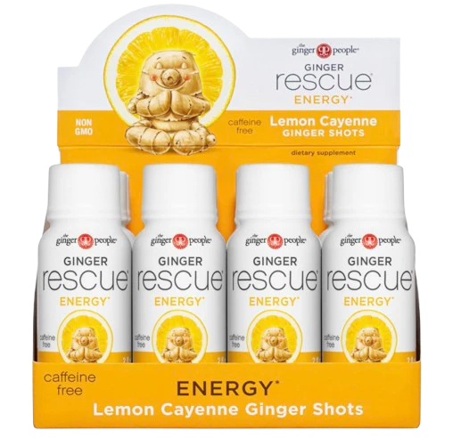 Lemon & Cayenne Rescue Ginger Shots (12 Pack)