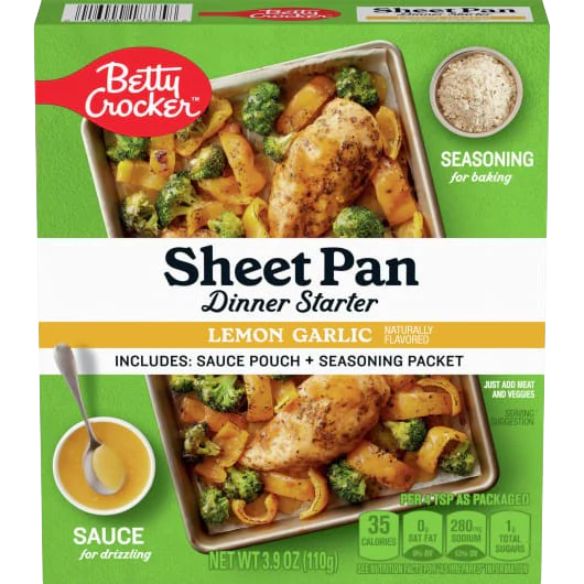 Lemon Garlic Sheet Pan Dinner Starter