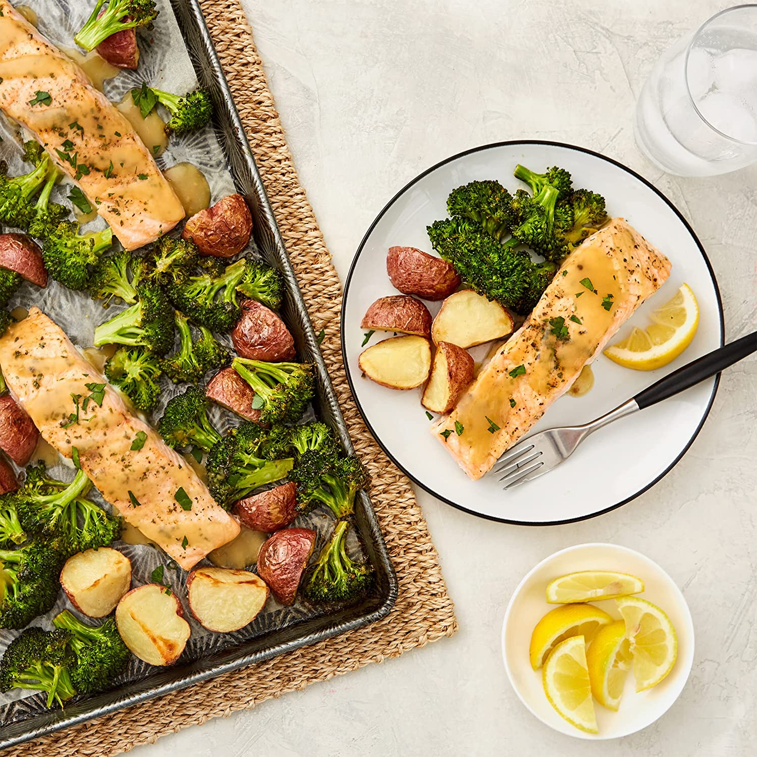 Lemon Garlic Sheet Pan Dinner Starter - Image 2