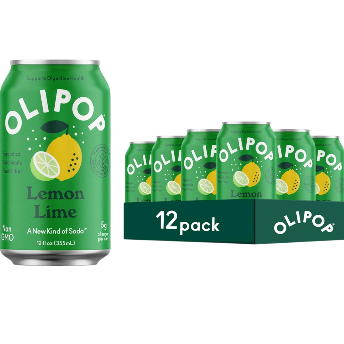 Lemon Lime Prebiotic Soda (12 CT)