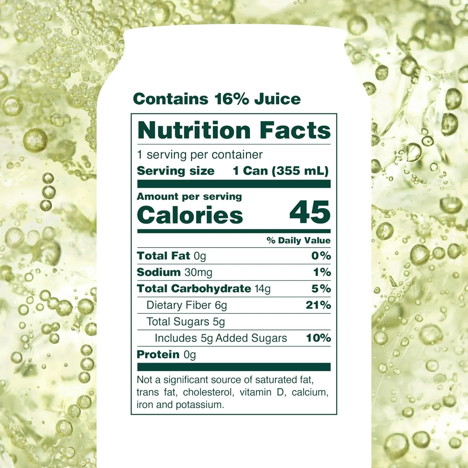 Lemon Lime Prebiotic Soda (4 Pack) - Image 2