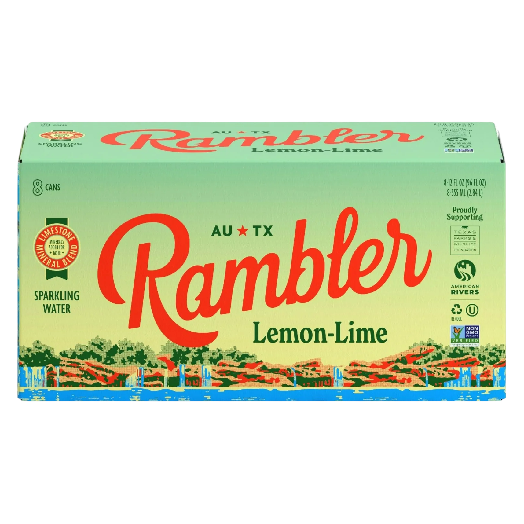 Lemon Lime Sparkling Water (8 Pack)