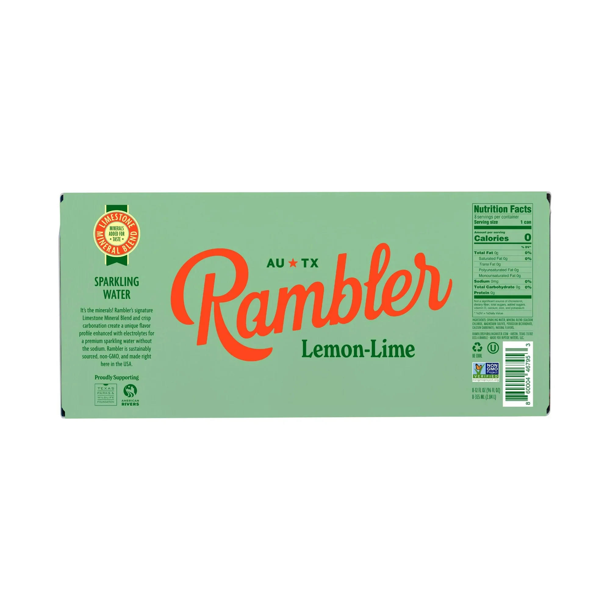 Lemon Lime Sparkling Water (8 Pack) - Image 2