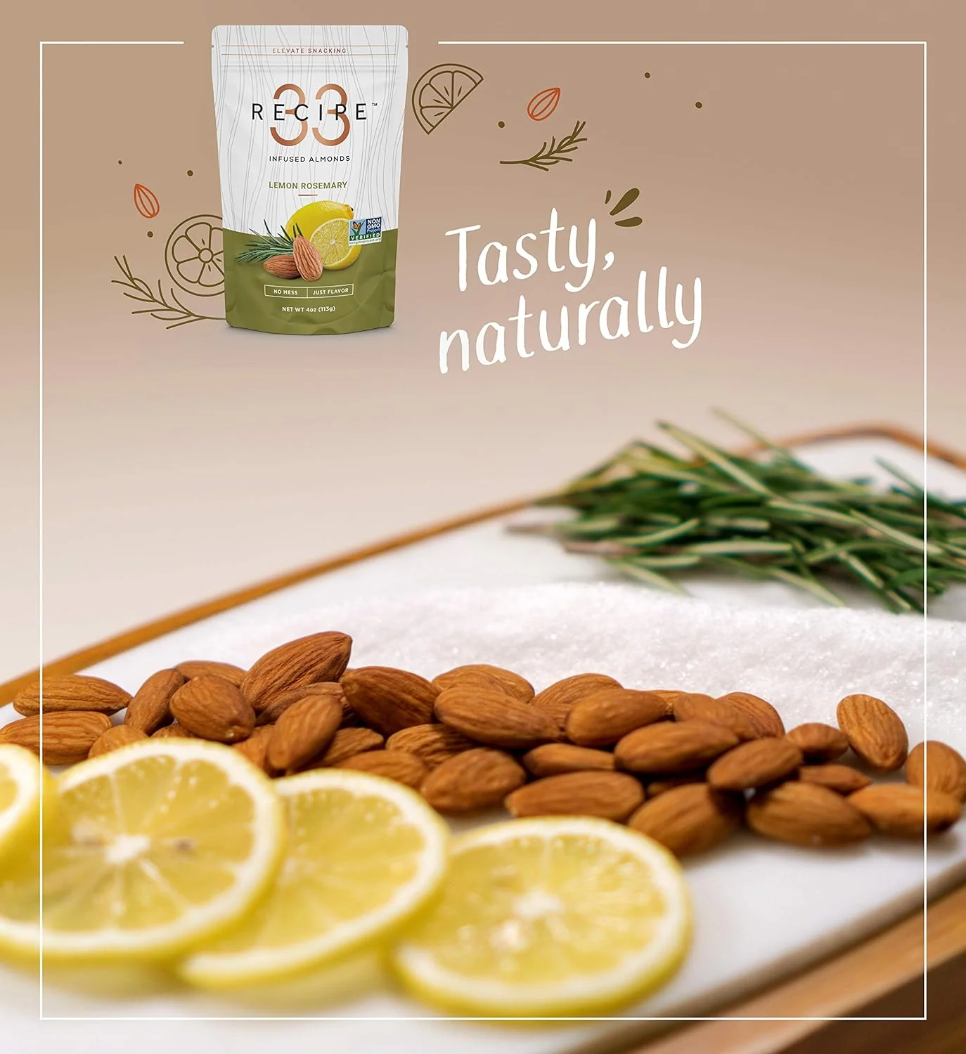Lemon Rosemary Almonds Infused - Image 3