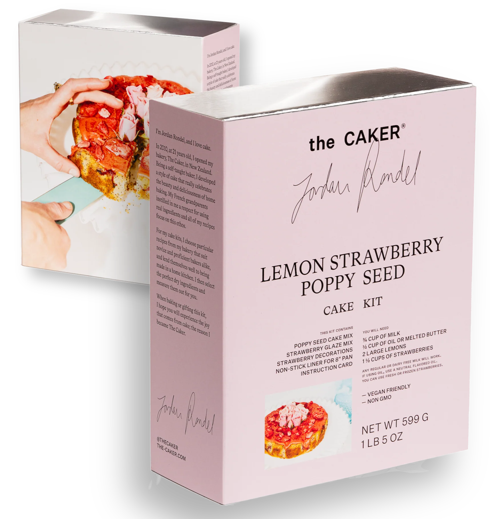Lemon Strawberry Poppy Seed Cake Kit
