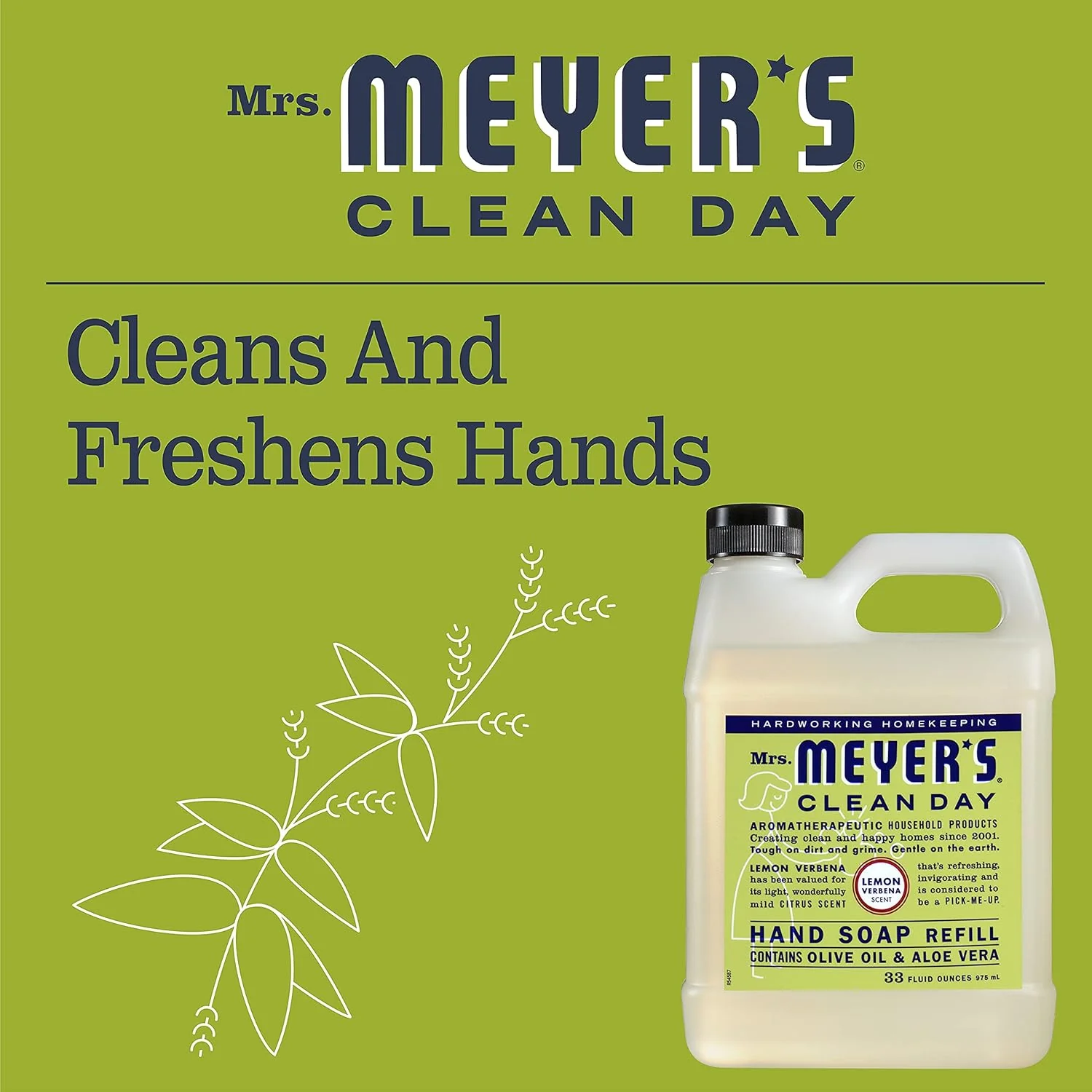 Lemon Verbena Liquid Hand Soap Refill - Image 4