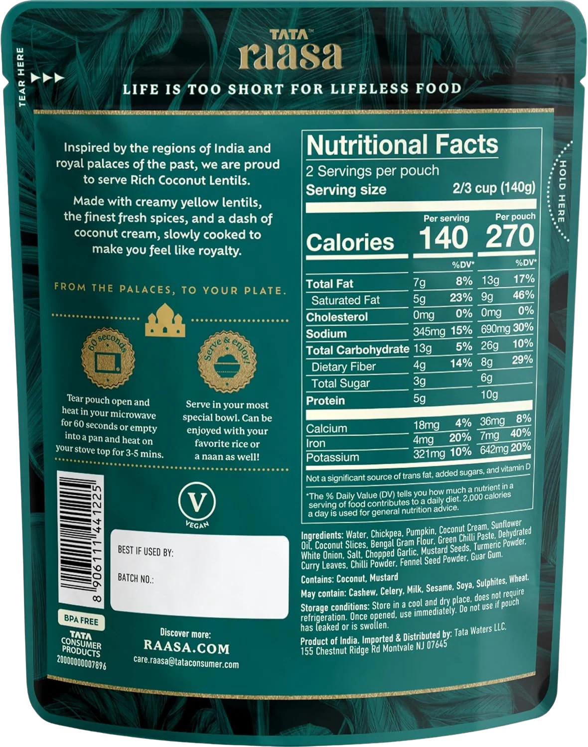 Rich Coconut Lentils (6 Pack) - Image 4