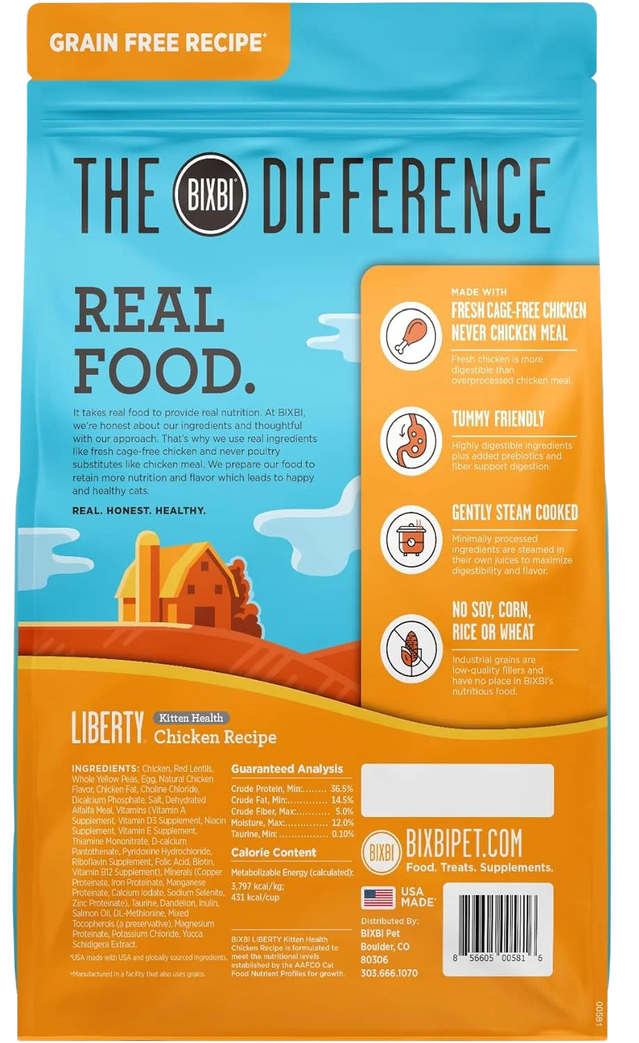 Liberty Kitten Health Chicken Recipe Grain-Free Dry Cat Food (2.5 pounds) - Image 2