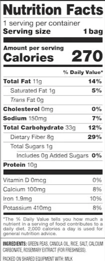 Lightly Salted Green Pea Snack Crisps (8 Pack) - Image 3