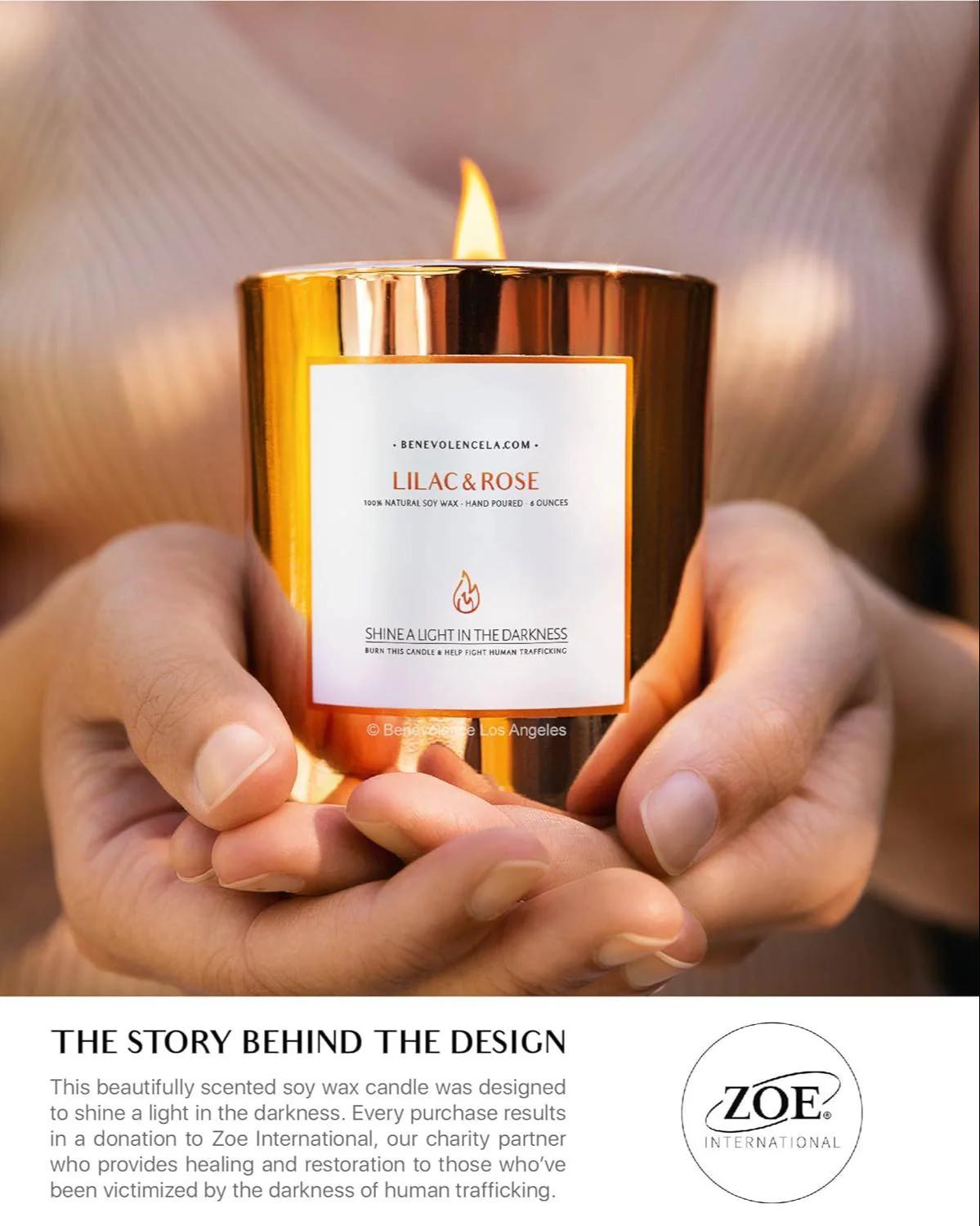Lilac & Rose - Gold Glass Candles - Image 4